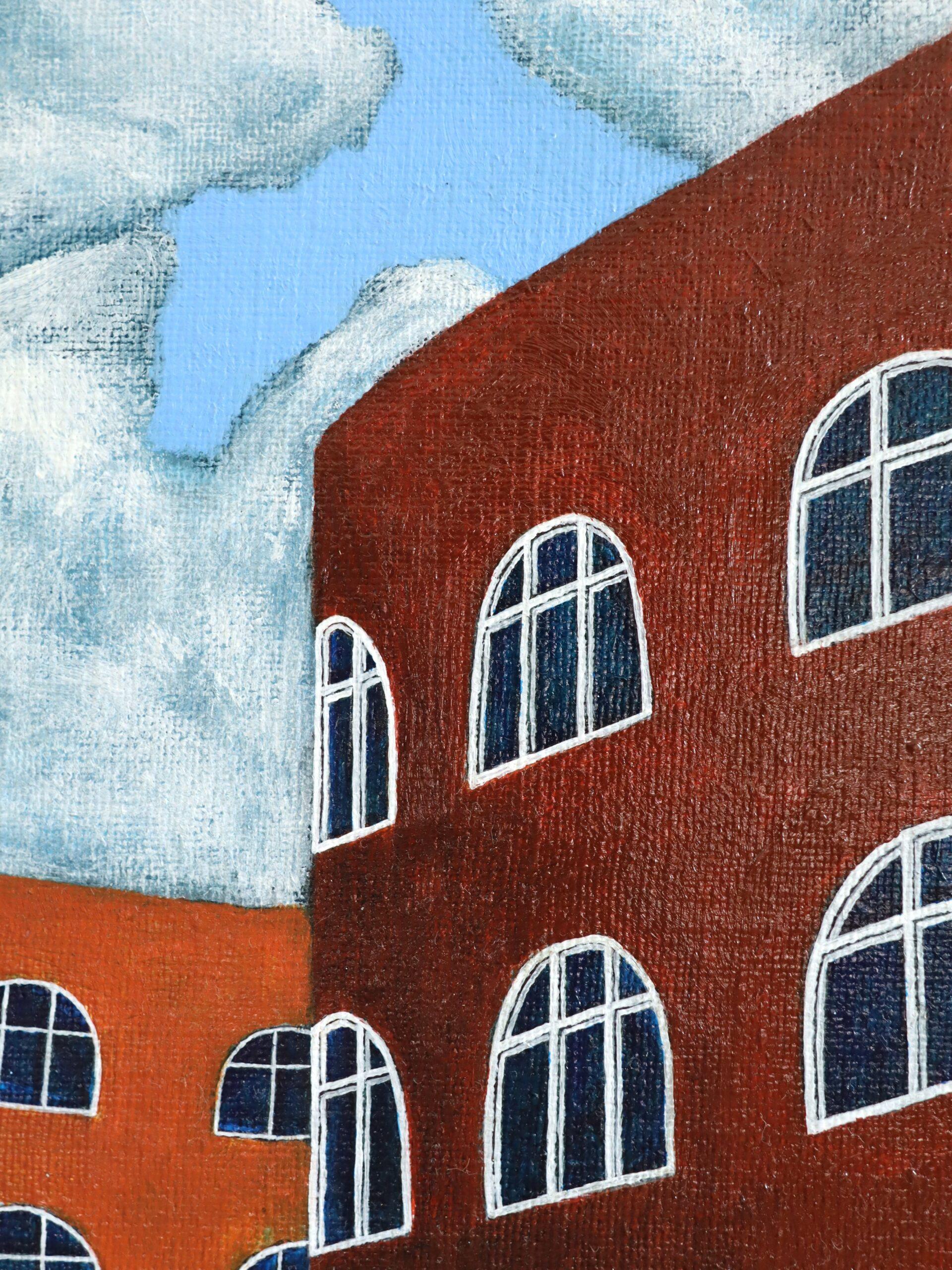 2007 Contemporary Surrealist Oil Painting - When I Dream, No One is Home 9