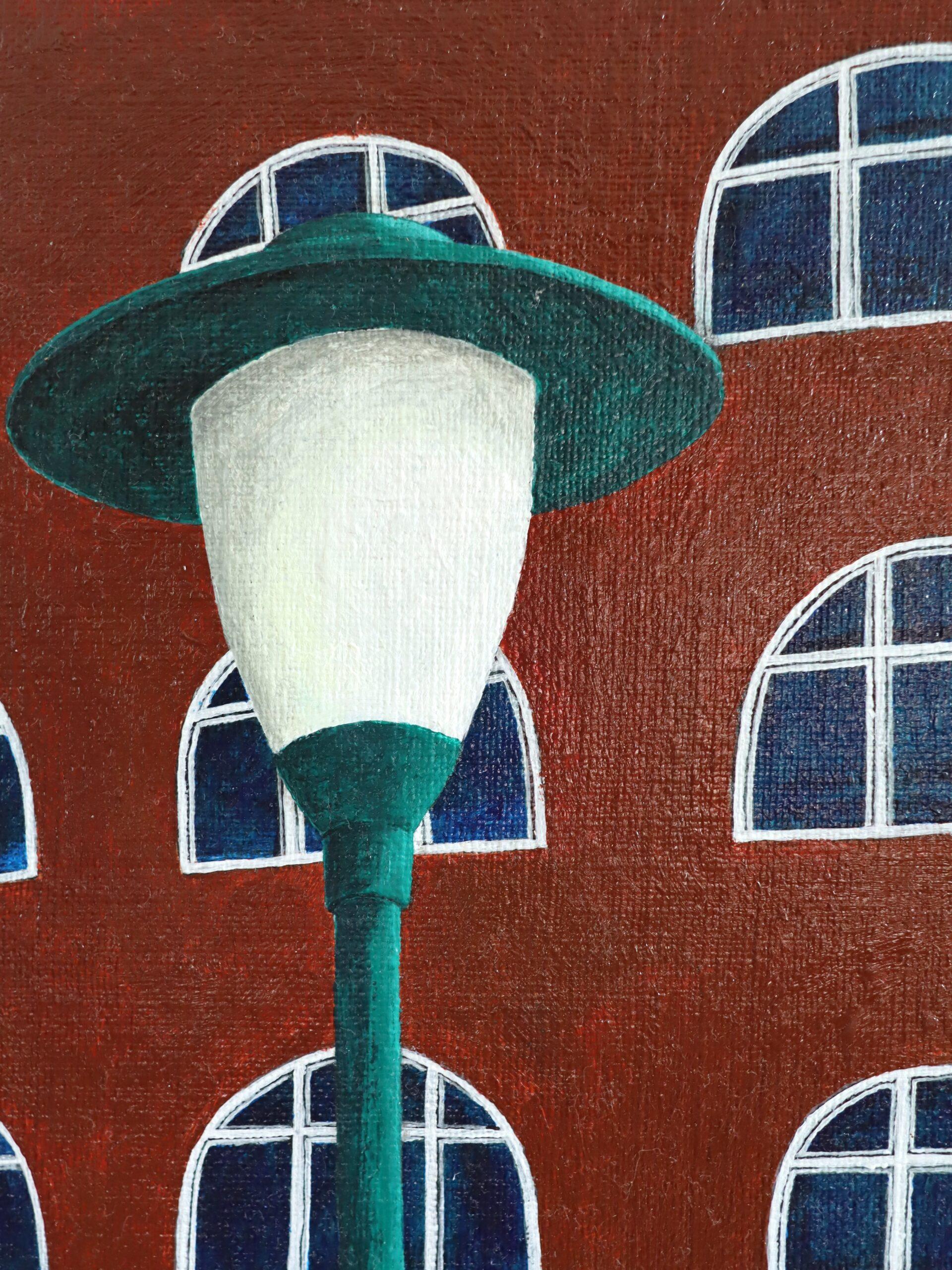 2007 Contemporary Surrealist Oil Painting - When I Dream, No One is Home 10