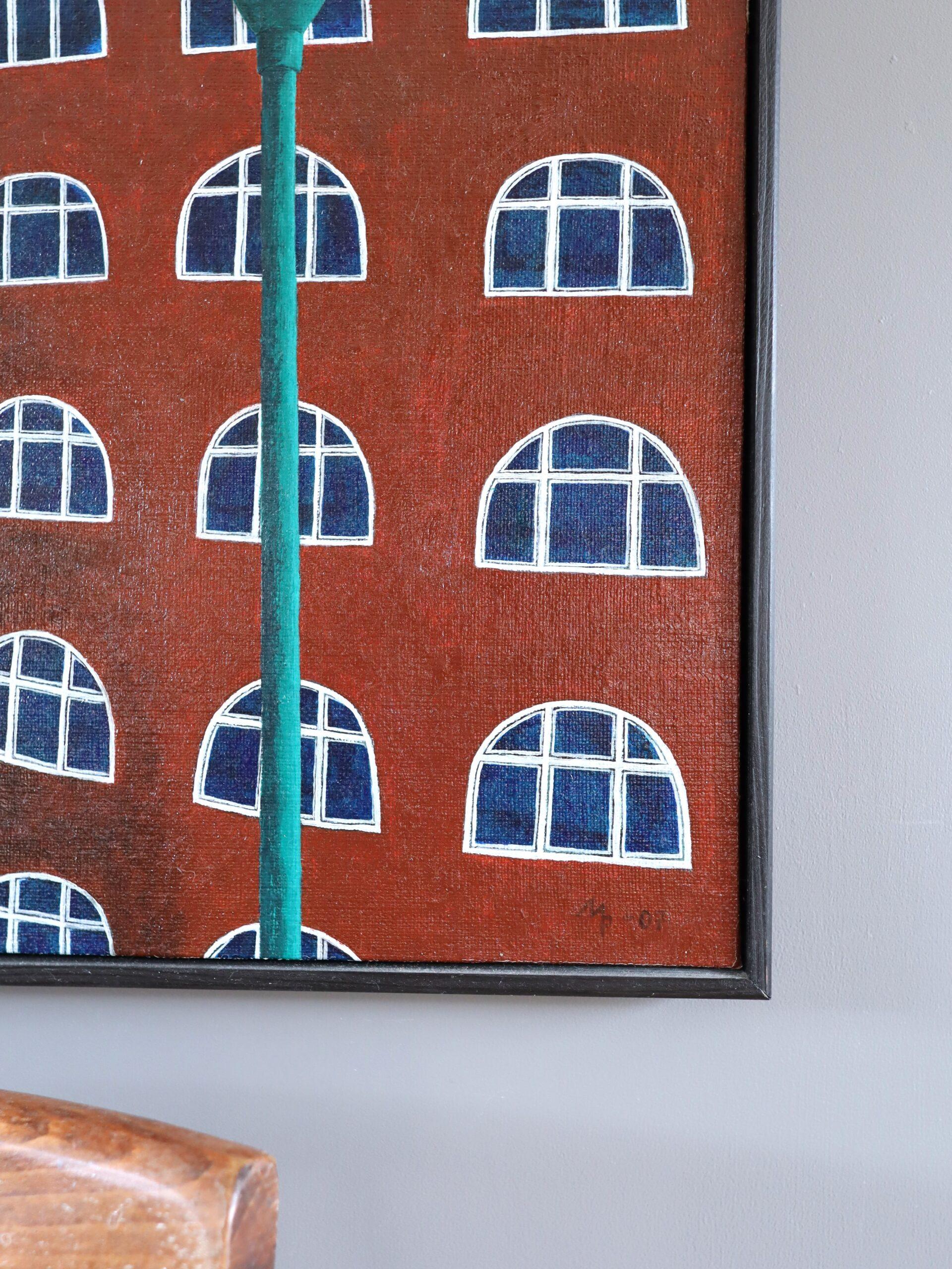 2007 Contemporary Surrealist Oil Painting - When I Dream, No One is Home 4