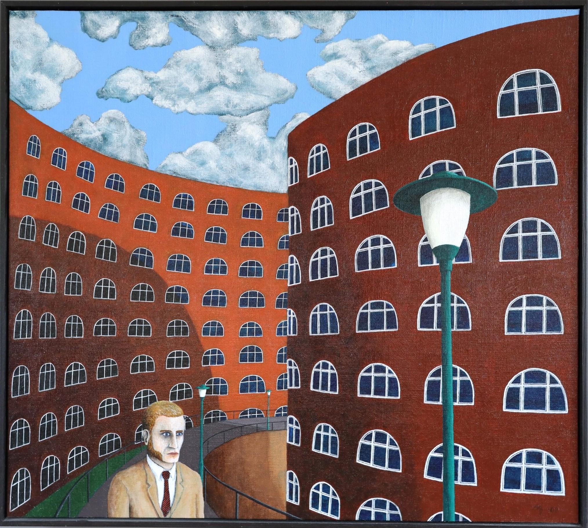 2007 Contemporary Surrealist Oil Painting - When I Dream, No One is Home