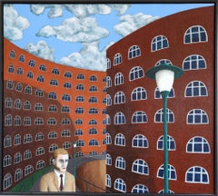 2007 Contemporary Surrealist Oil Painting - When I Dream, No One is Home