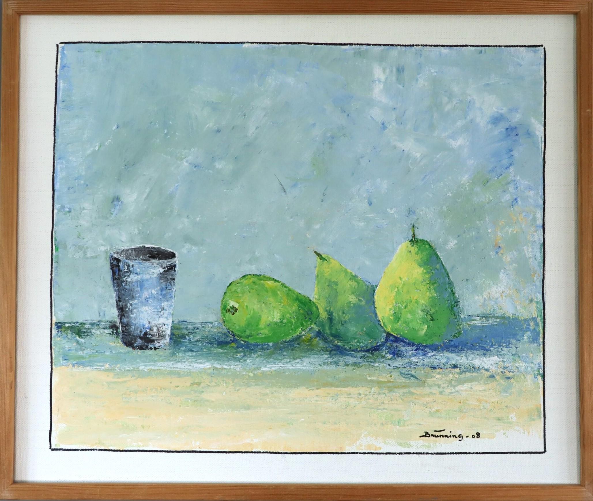 2008 Contemporary Impressionist Still Life Oil Painting - Three Pears
A Cup