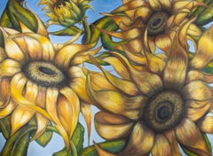 2011 Acryl – Riesige Sonnenblumen