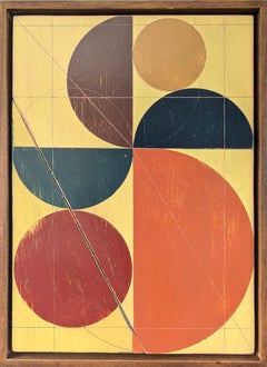 2023 Contemporary Original Mini Geometric Abstract Painting - Study XXXV