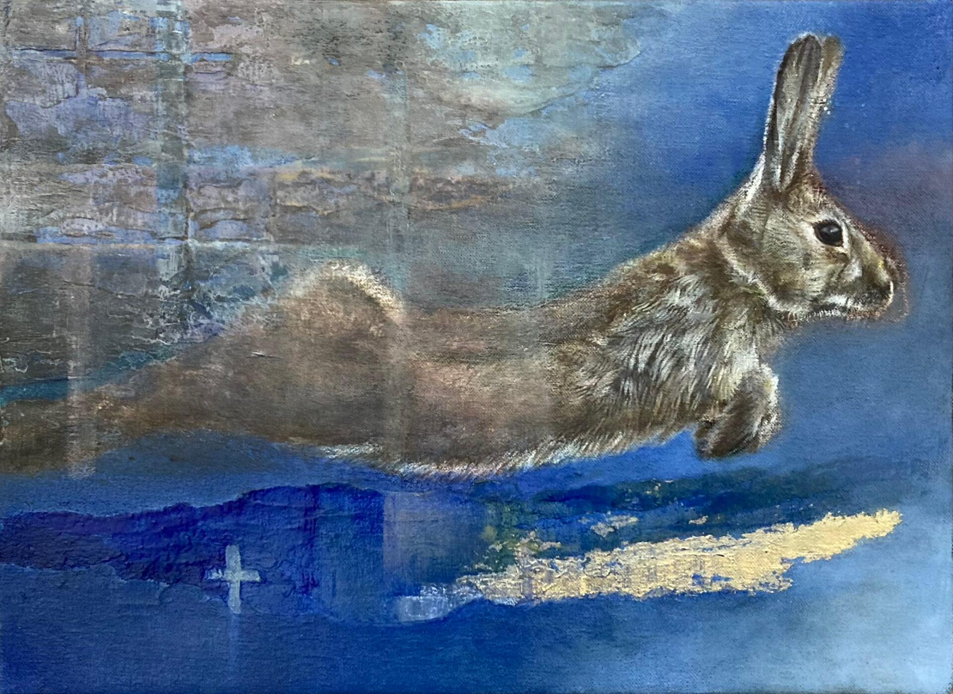 2023 Year of Rabbit by Keiko H - Painting by Unknown