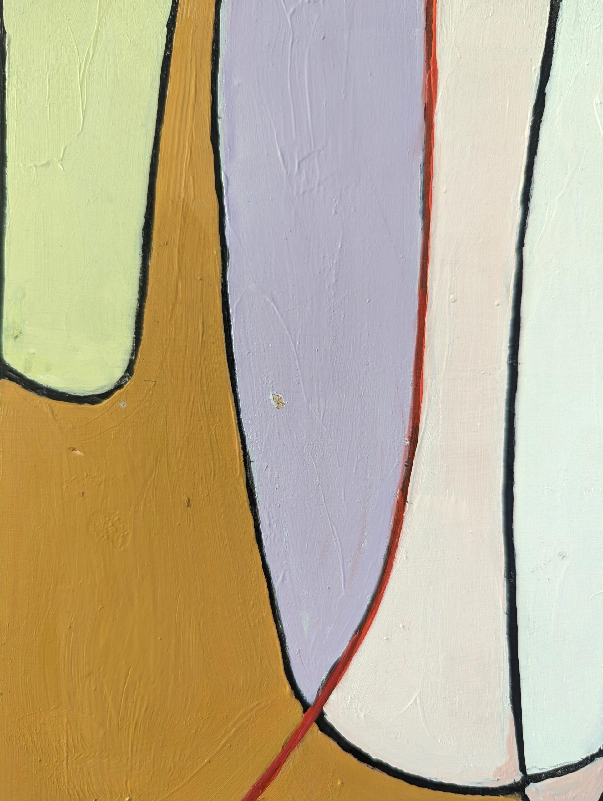 2024 Pittura ad olio astratta britannica contemporanea della Cornovaglia - Ouverture del bosco in vendita 6