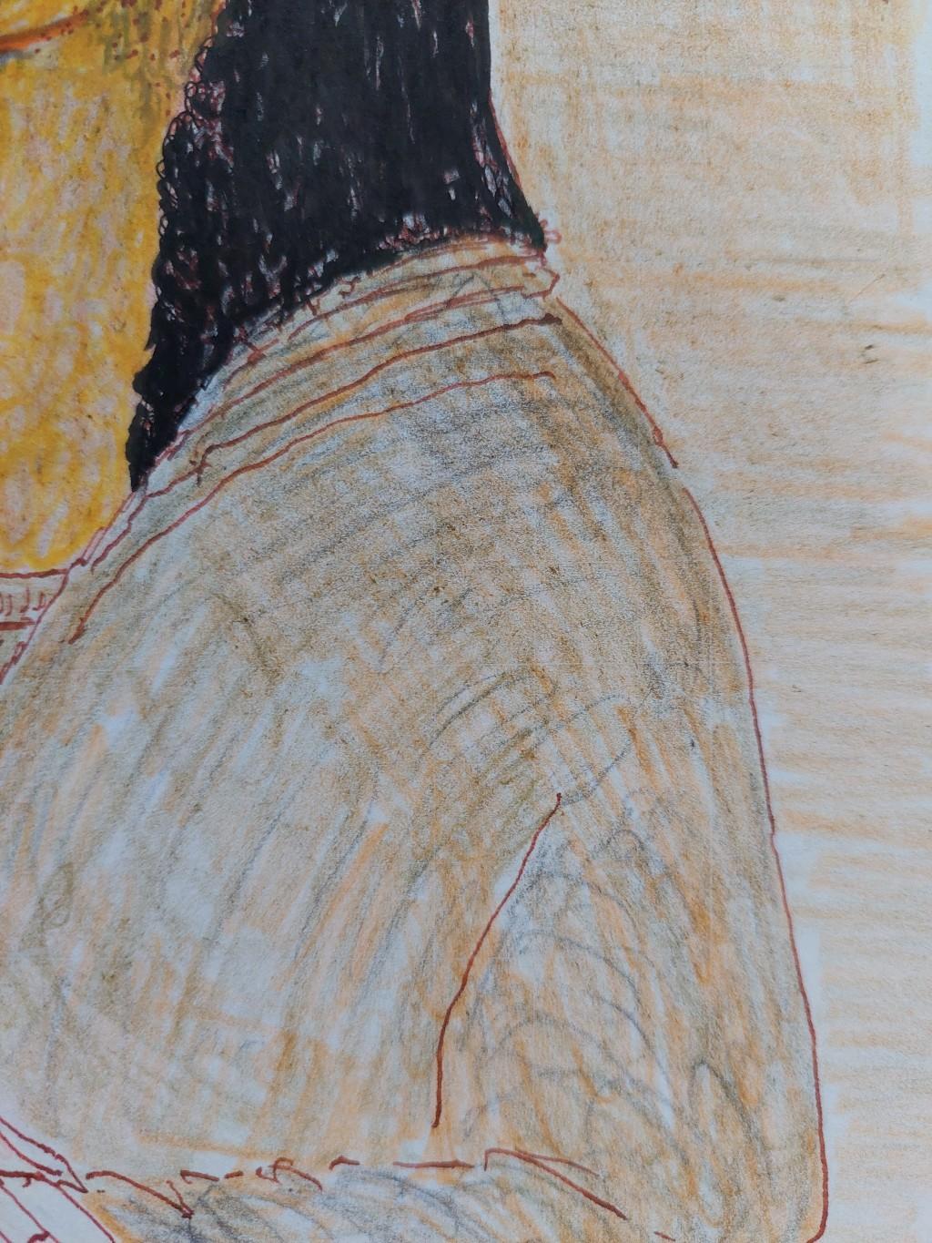 20th Century French Modernist Cubist Painting, Mona Lisa Study For Sale 2