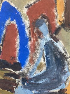 20th Century German Modernist Oil Painting, Figure