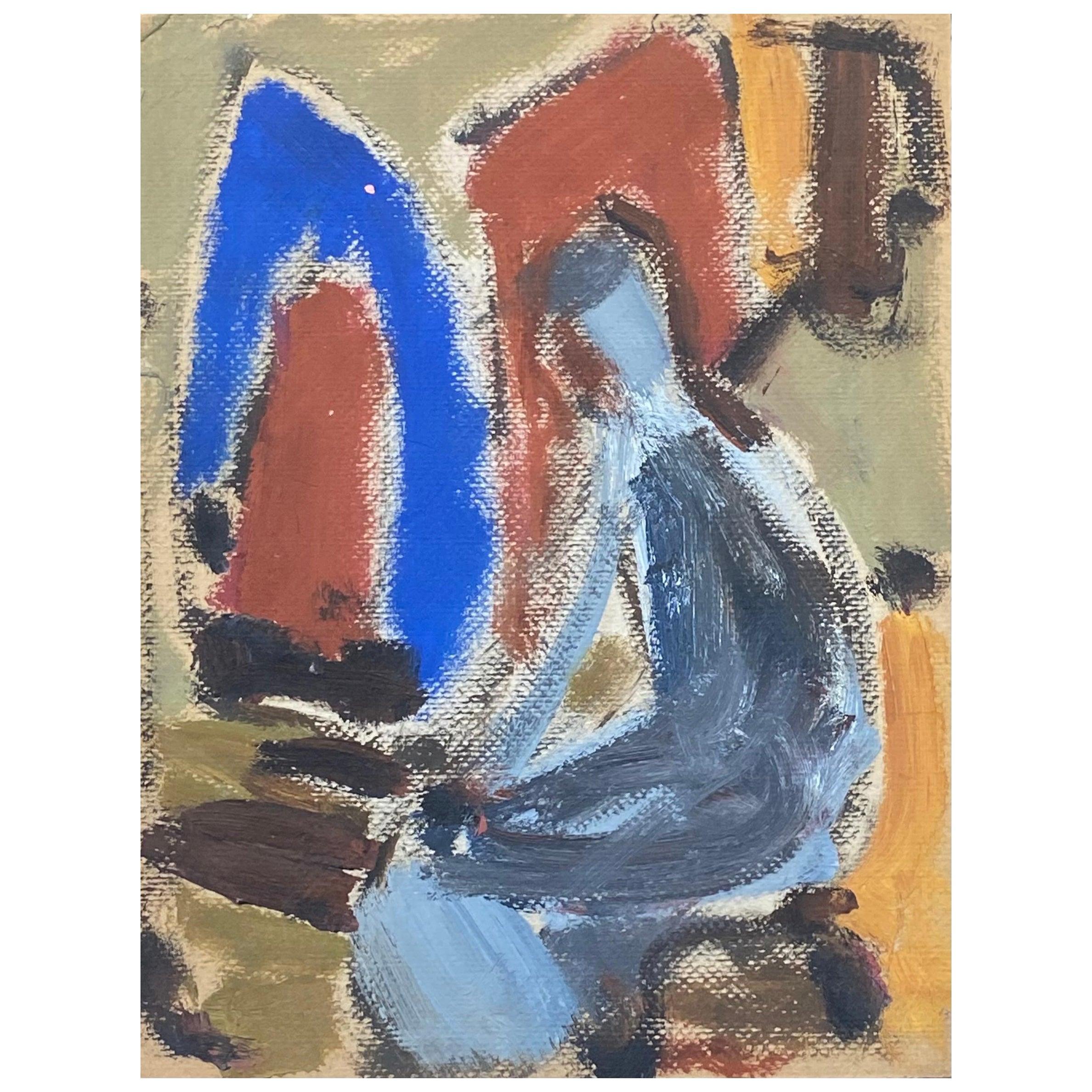 20th Century German Modernist Oil Painting, Figure
