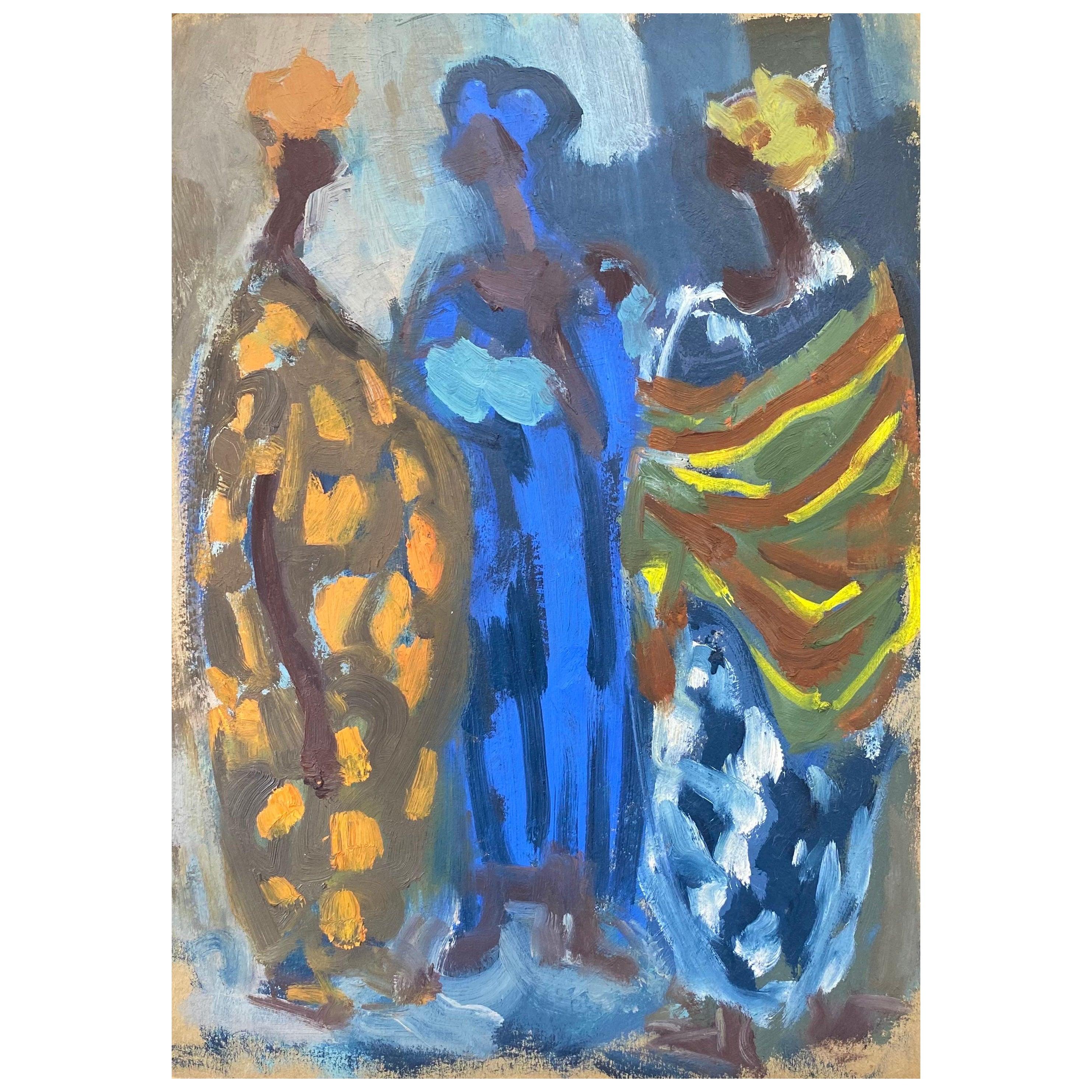 Óleo modernista alemán del siglo XX, Tres figuras