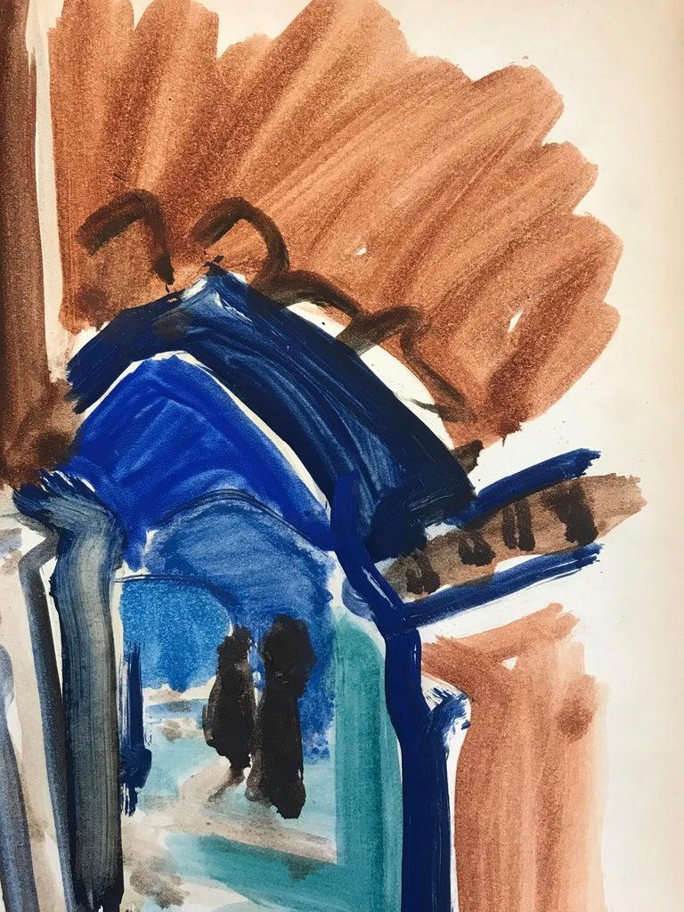 Artist: Elisabeth Hahn (German 1924-2021), 

Elisabeth Hahn was born in Dortmund, Germany, where she began her artistic studies. In 1953, she moved to Paris. She continued her studies at the Beaux-Arts in the workshops of Jean Souverbie and Edmond