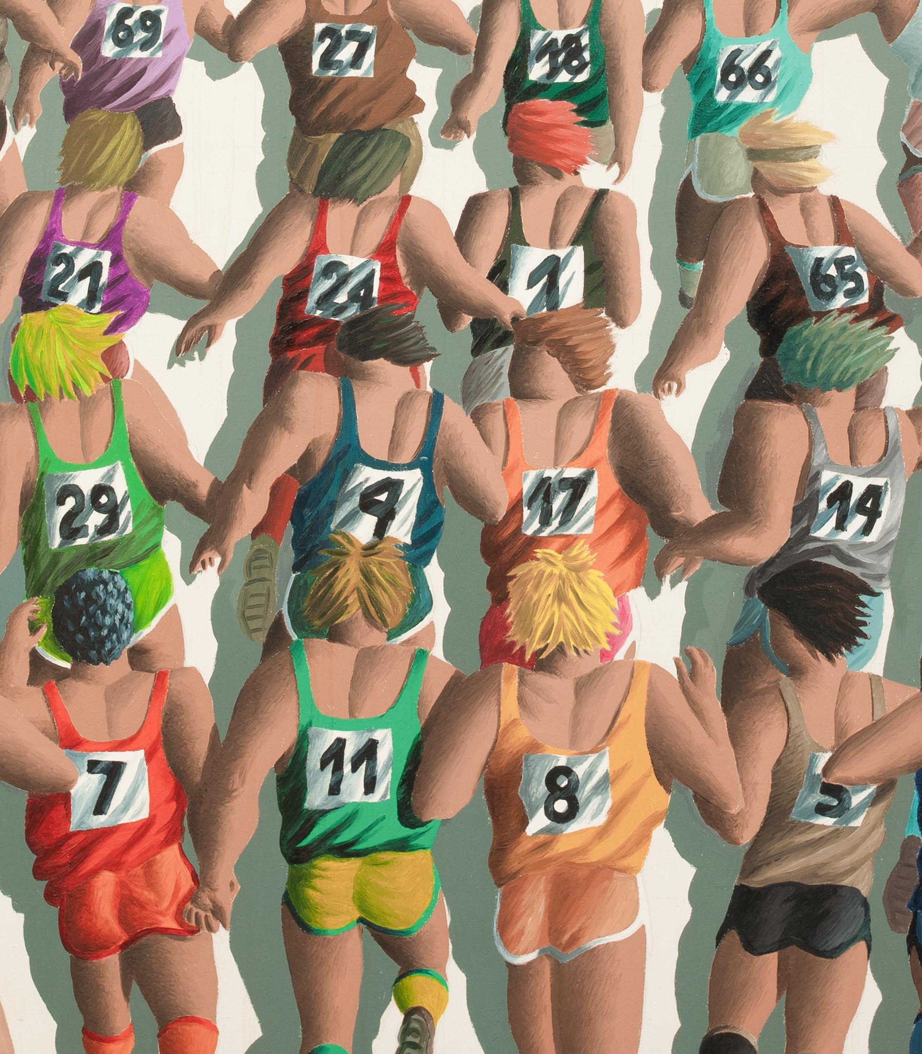 20th Century London Marathon Runners, dates 1984  signed SLL For Sale 4