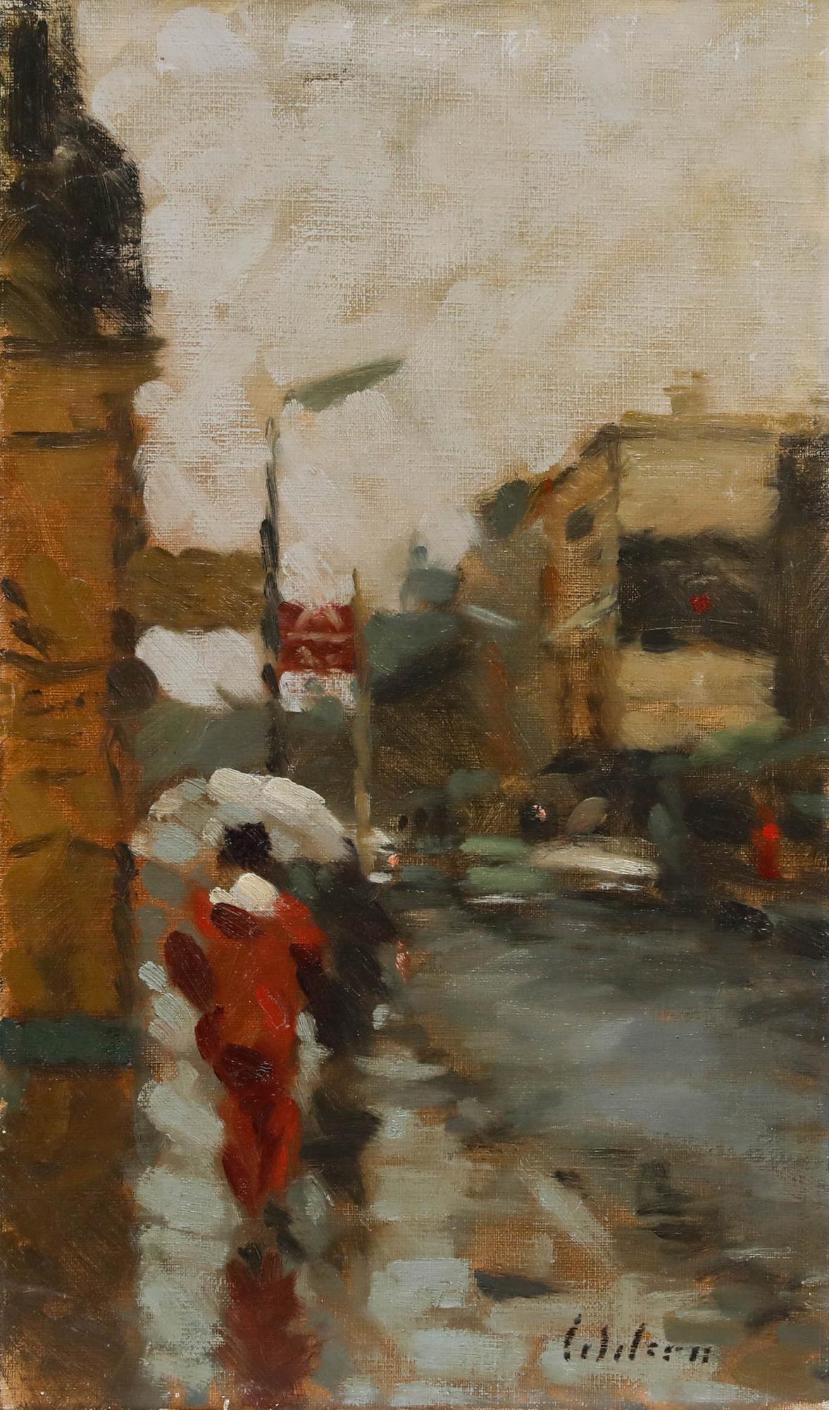 Pétrole du 20e siècle - Une journée trouble à Londres - Painting de Unknown