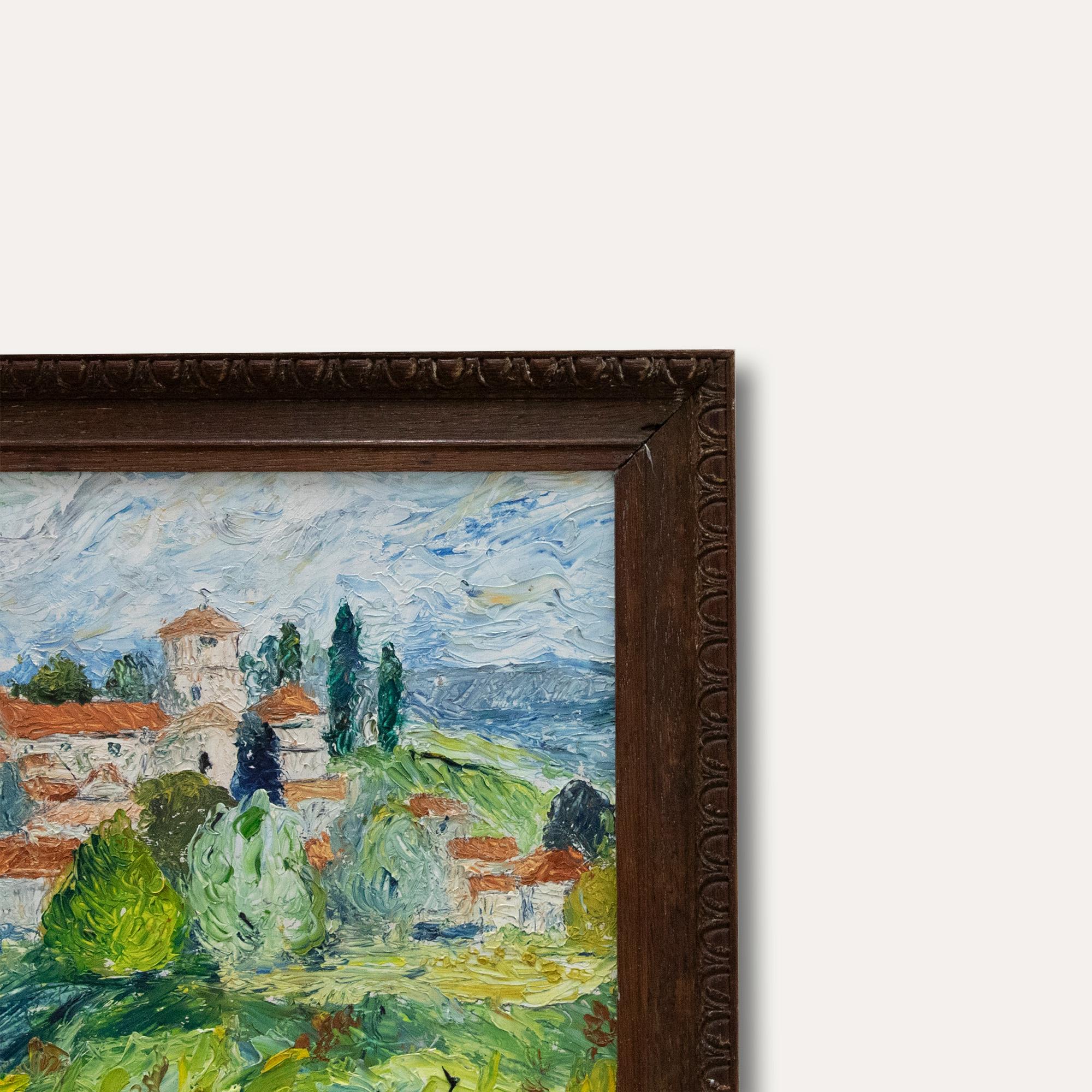 20th Century Oil - A View of Challignac 1