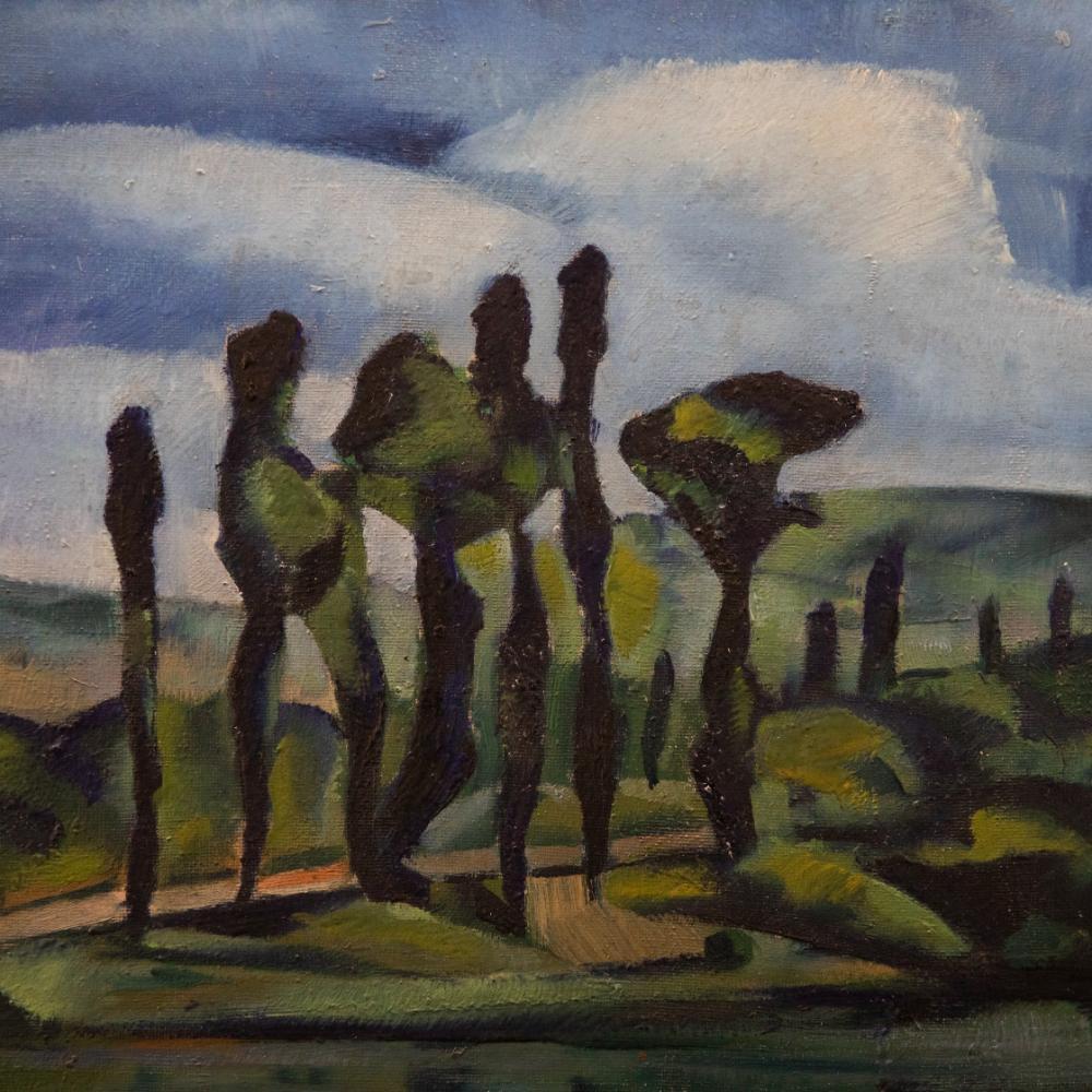 20th Century Oil - Bathing Figures For Sale 1