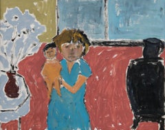 20th Century Oil - Child and Puppet