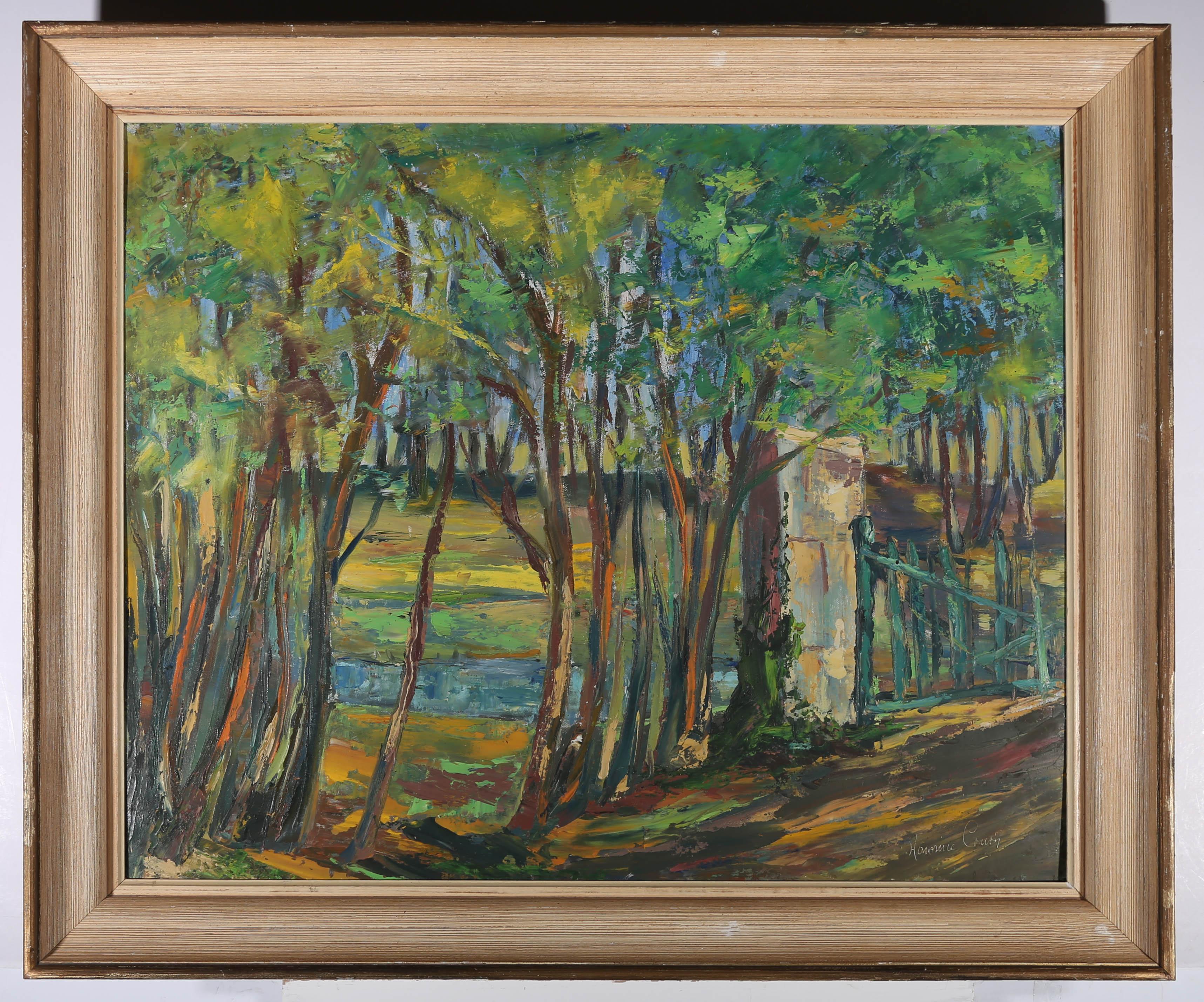 20th Century Oil - Colours Among The Trees For Sale 1