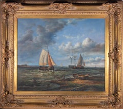 20th Century Oil - Dutch Brig Schooner and Sloops