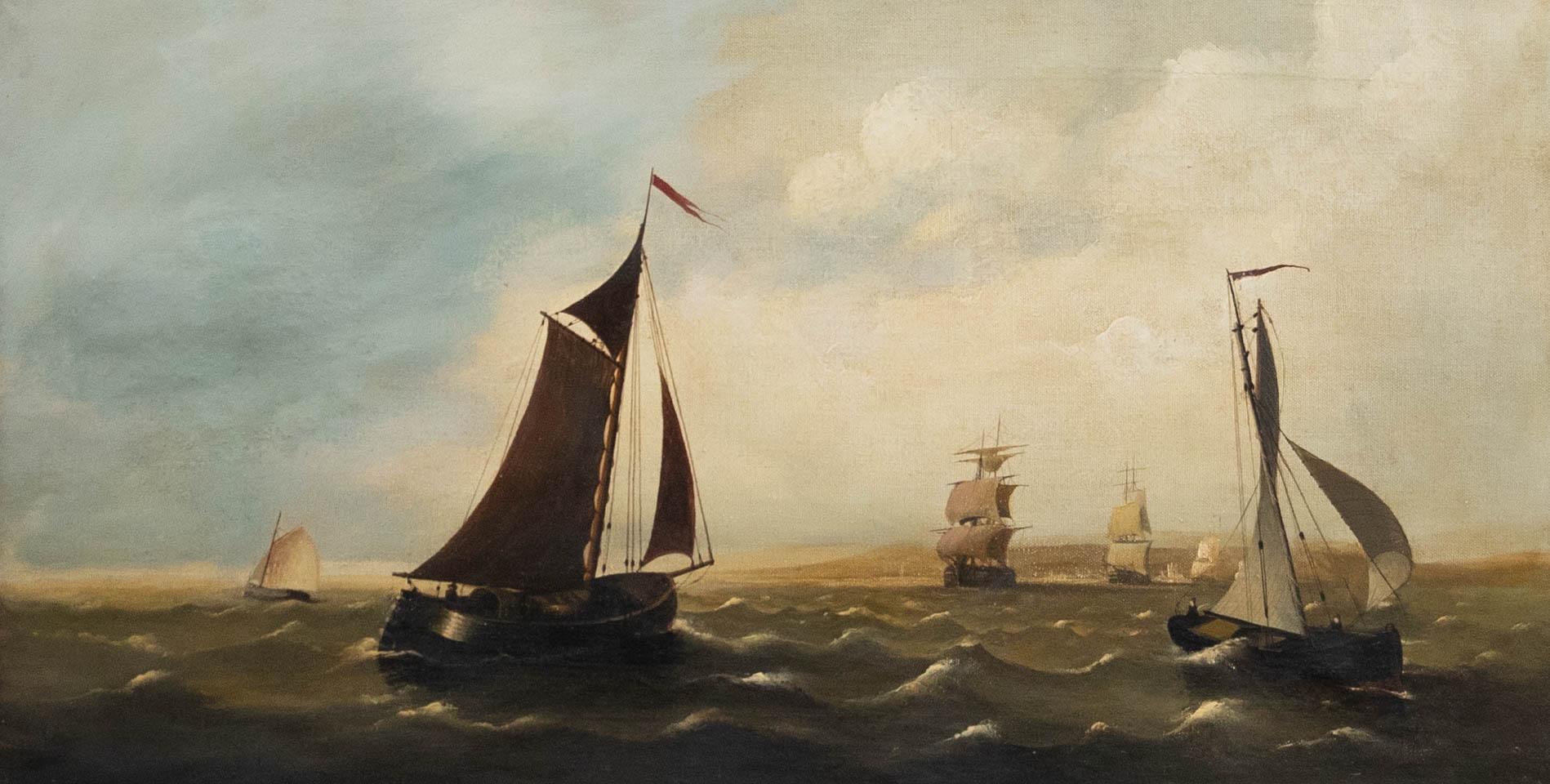 Petrolio del XX secolo - Flotta in mare - Painting di Unknown
