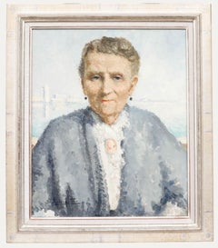 20th Century Oil - Lady With A Golden Brooch