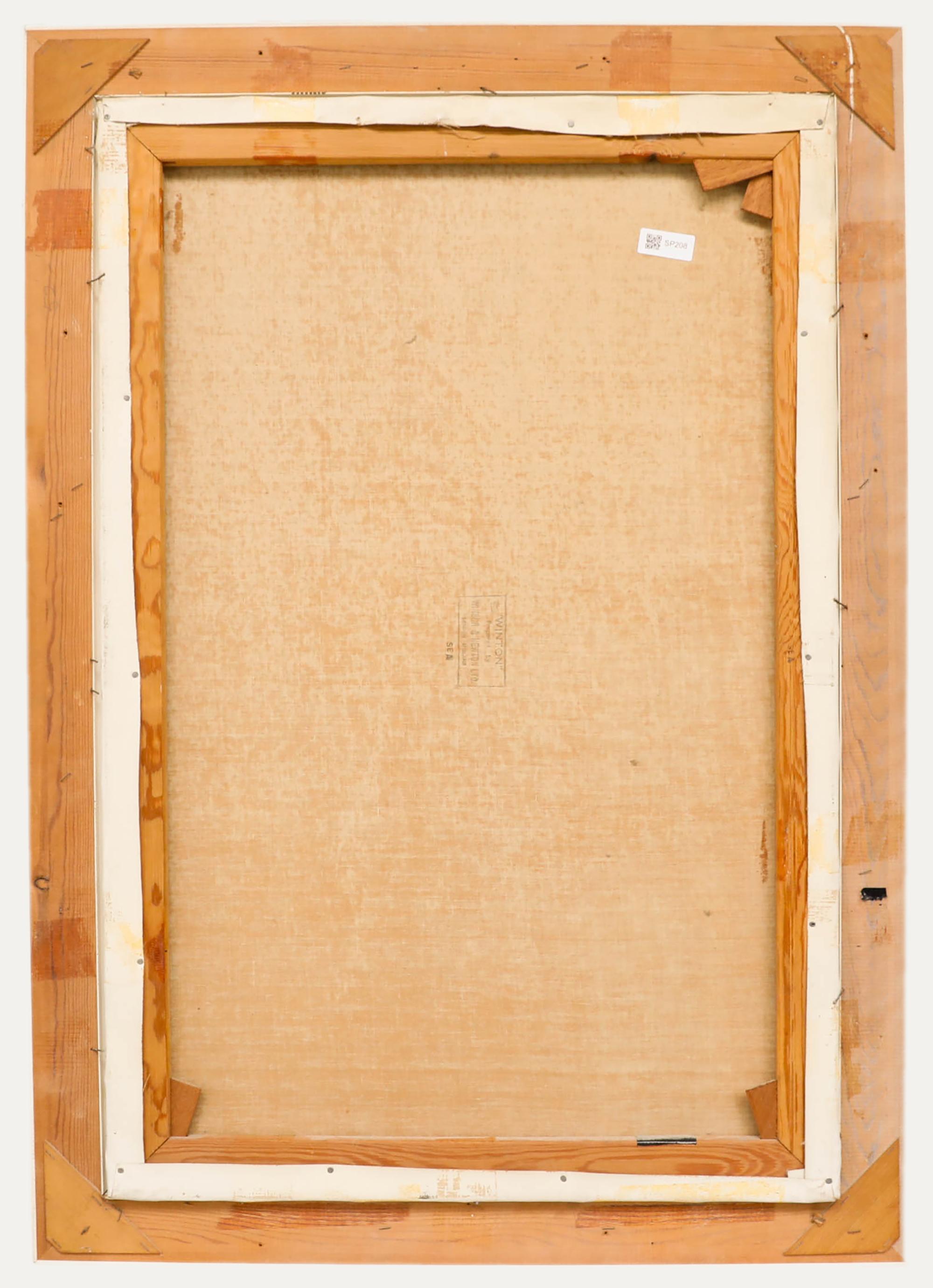 Huile du 20e siècle - Toits méditerranéens - Painting de Unknown