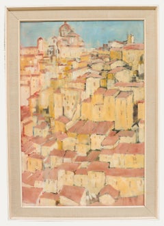 20th Century Oil - Mediterranean Rooftops