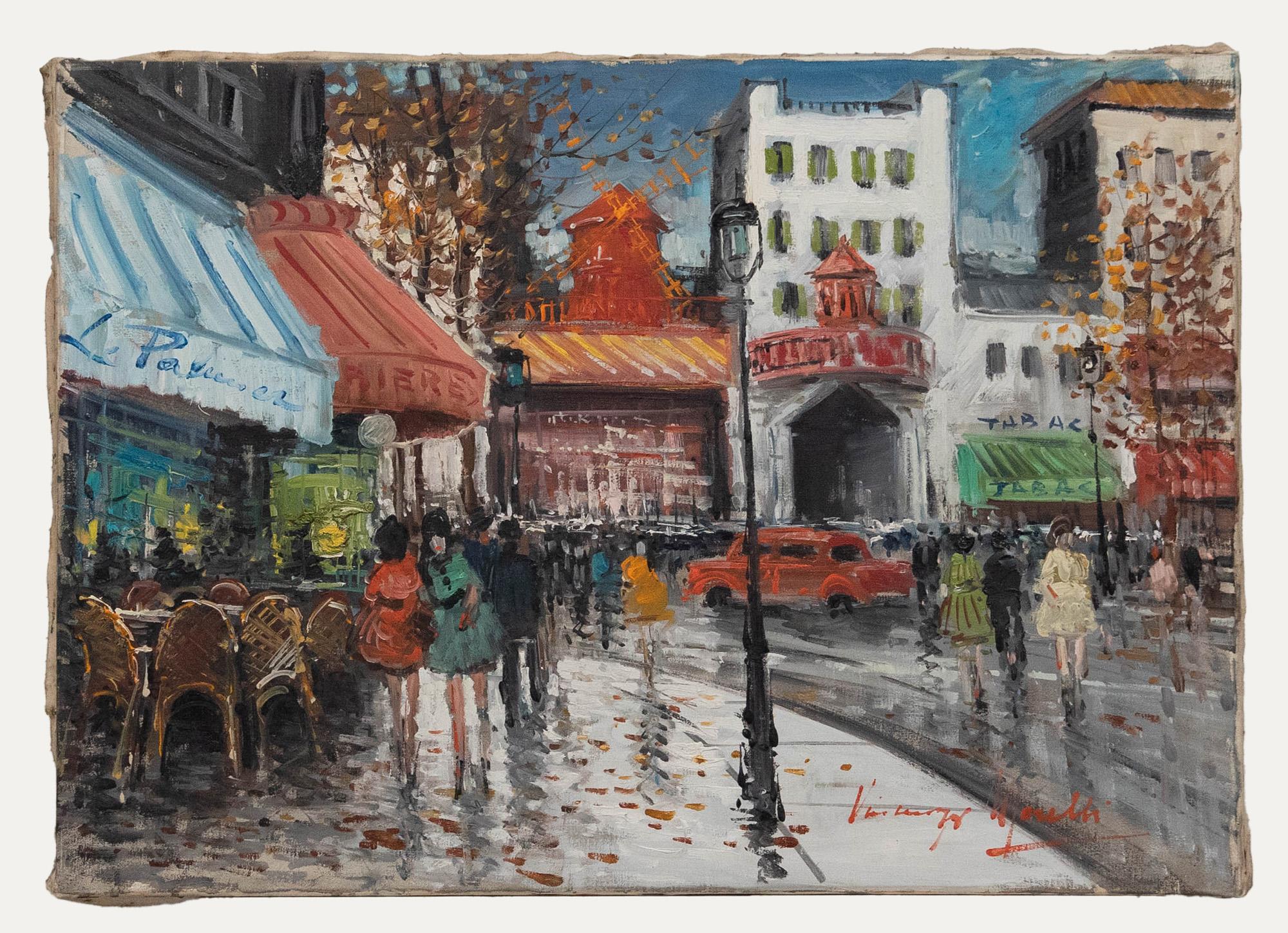 Óleo del siglo XX - Moulin Rouge - Painting de Unknown