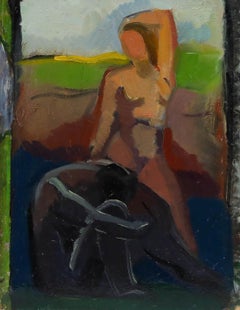 20th Century Oil - Nude Couple