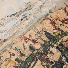 20th Century Oil on Board Painting of a Beach