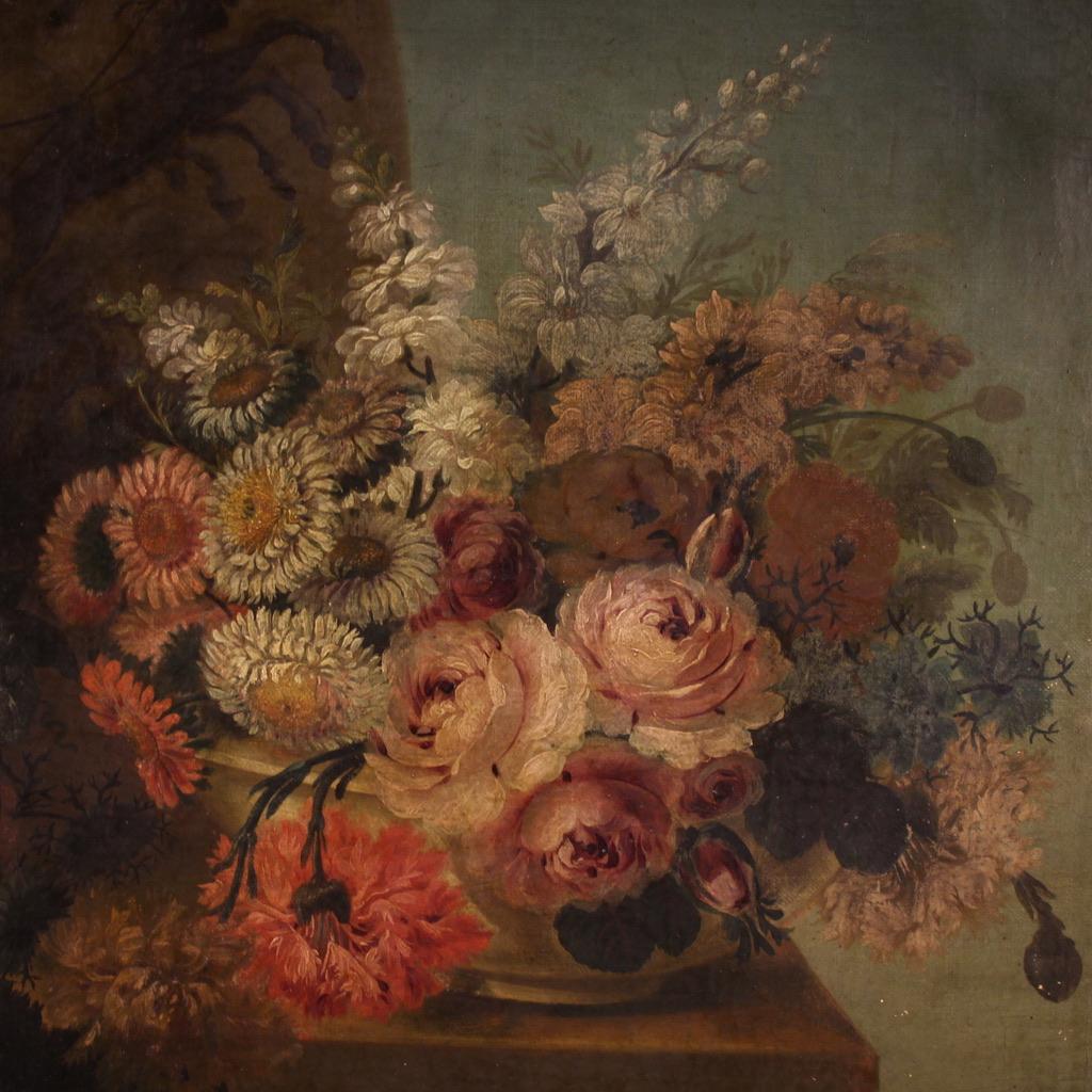 20th Century Oil on Canvas Spanish Painting Still Life, 1920 3
