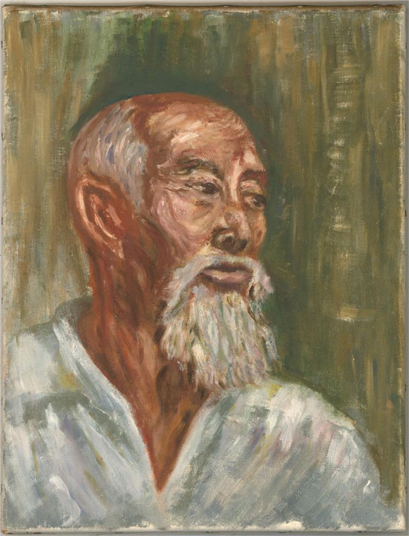 20th Century Oil - Portrait of a Bearded Gentleman - Painting by Unknown