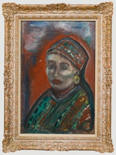 20th Century Oil - Portrait of a Turkish Woman