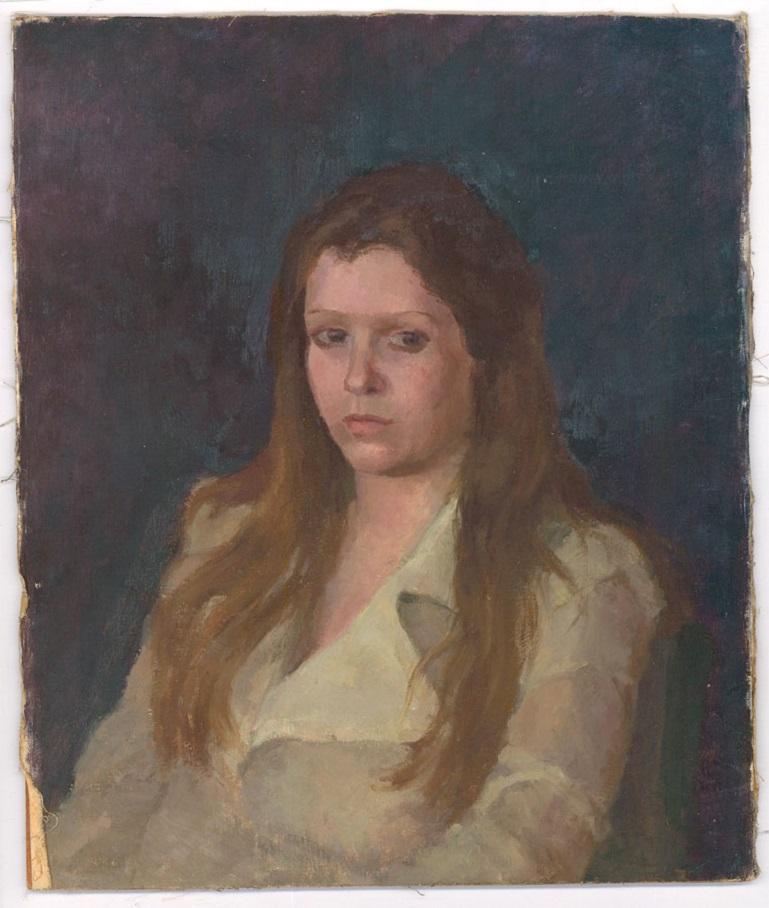 20th Century Oil - Portrait of a Young Girl 1