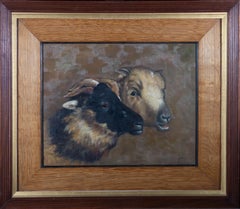 Huile du XXe siècle - Ram and Ewe