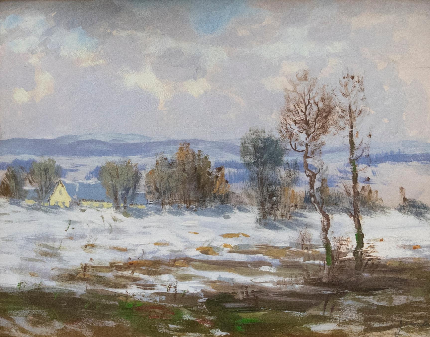 20th Century Oil - Ste. Adelle, Quebec - Painting by Unknown