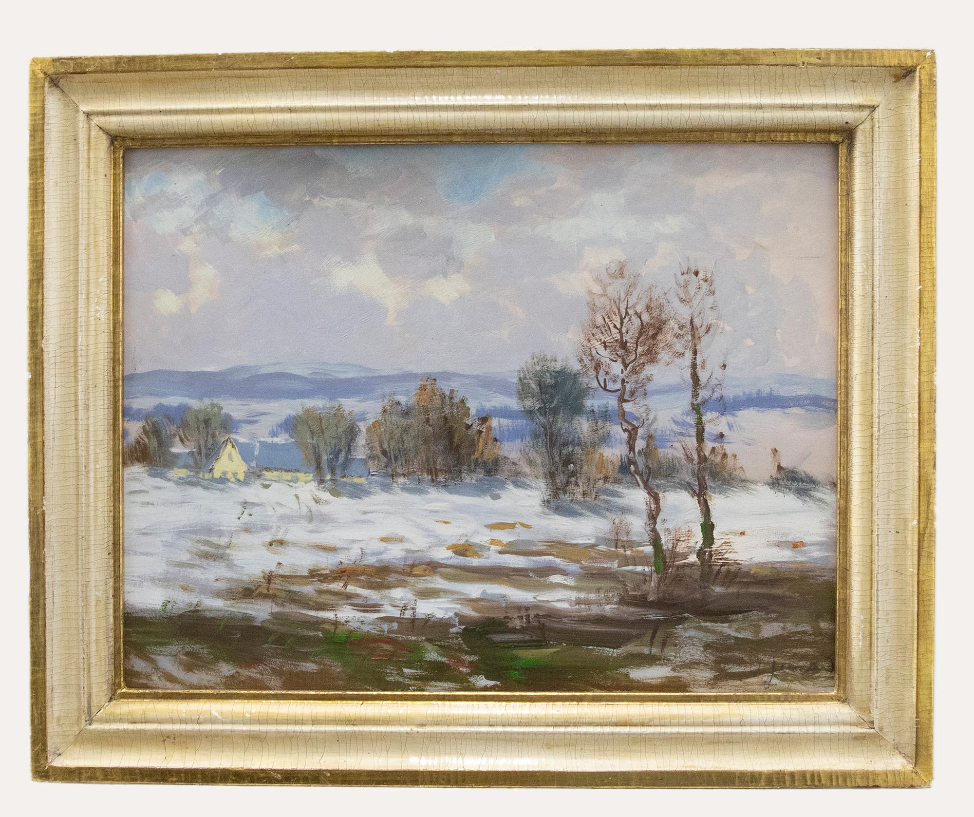 Unknown Landscape Painting - 20th Century Oil - Ste. Adelle, Quebec