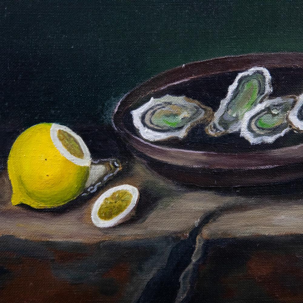 20th Century Oil - Still Life of Oysters 1