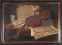 20th Century Oil - Still Life With Violin