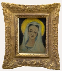 Vintage 20th Century Oil - The Madonna