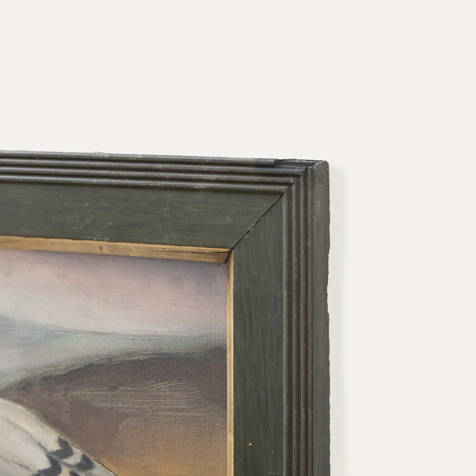 Olio del XX secolo - Il piccione da corsa 1