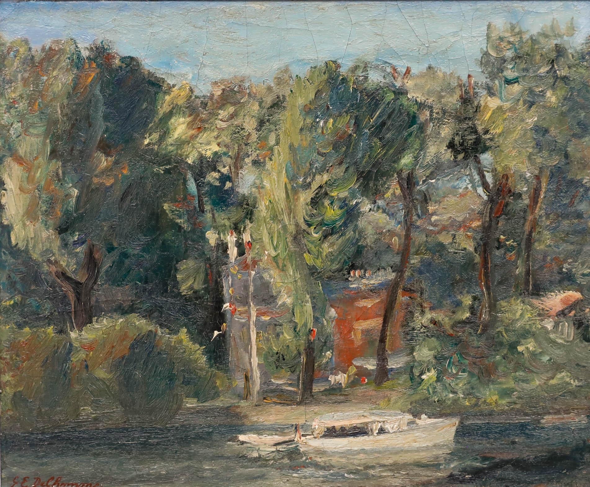 Óleo del siglo XX - El Círculo de Vela - Painting de Unknown