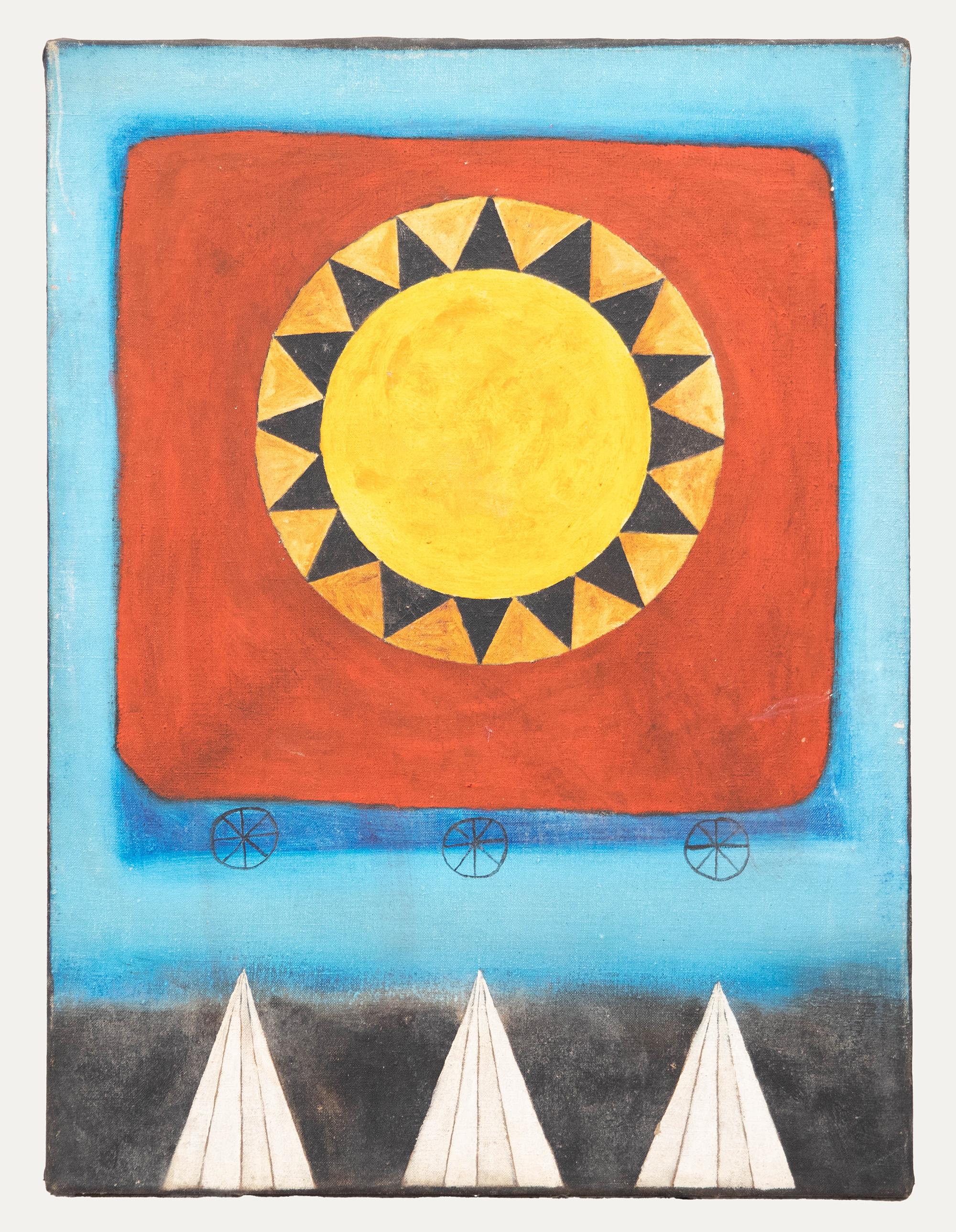 20th Century Oil - Towards the Sun - Painting by Unknown