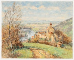 20th Century Oil - View of Clermont-Dessous