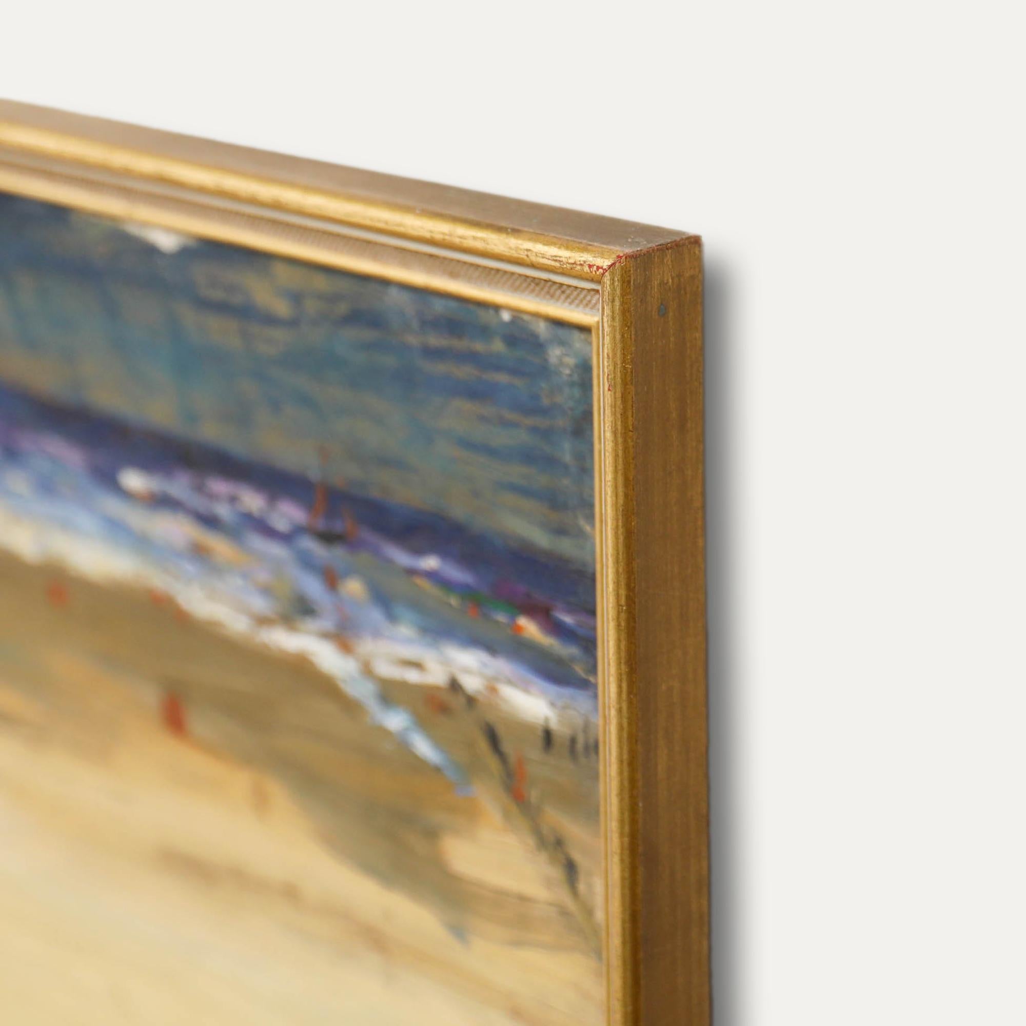 Olio del XX secolo - Vista della spiaggia 2