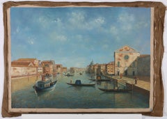 20th Century Oil - View Towards Santa Maria della Salute