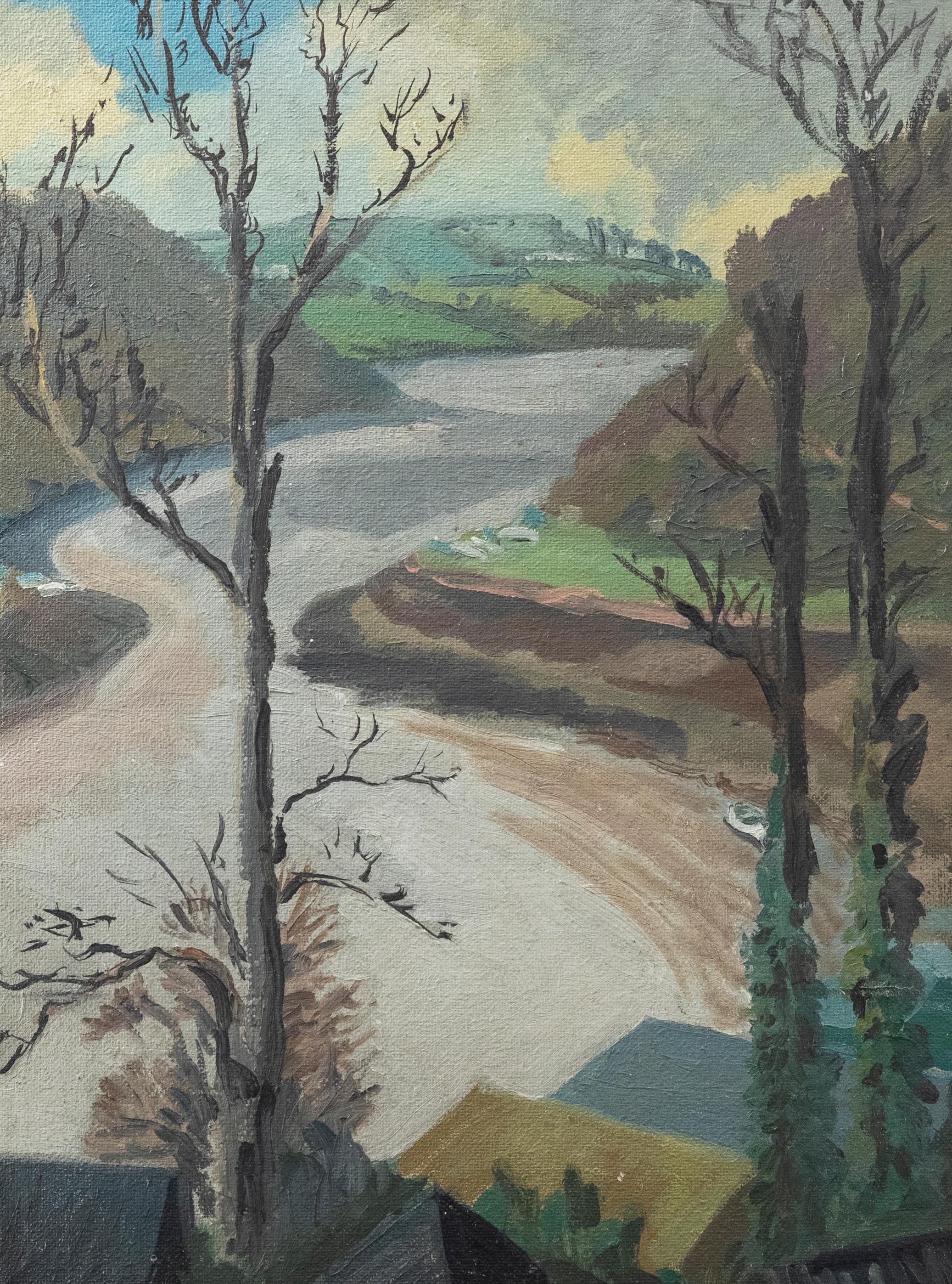 Ölgemälde des 20. Jahrhunderts – Winding Valley