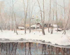 20th Century Oil - Winter Woodland