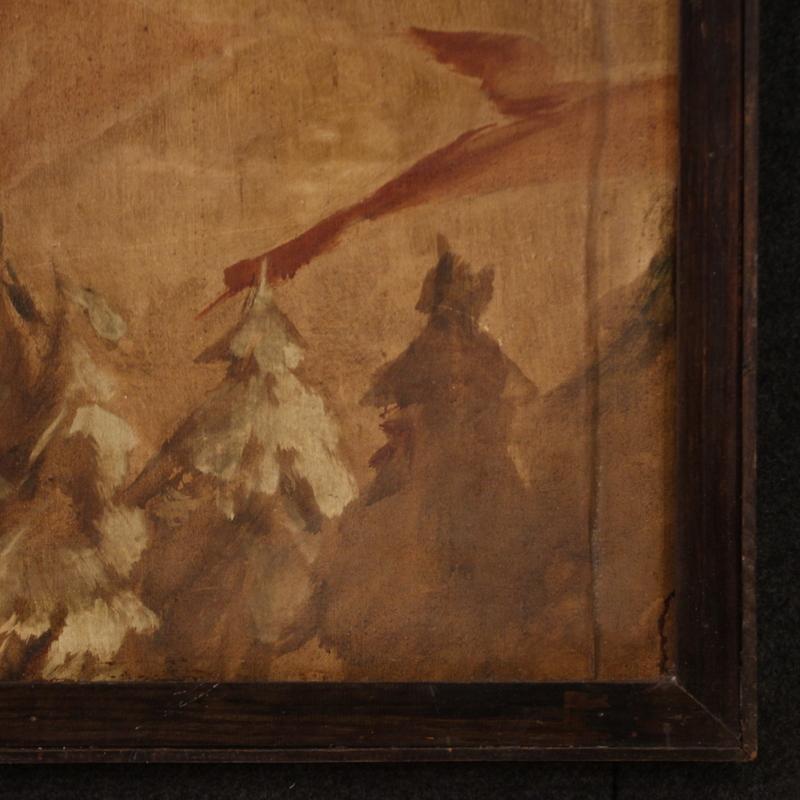 siglo XX Sobre Papel Pintura Española Paisaje con Montañas, 1930 6