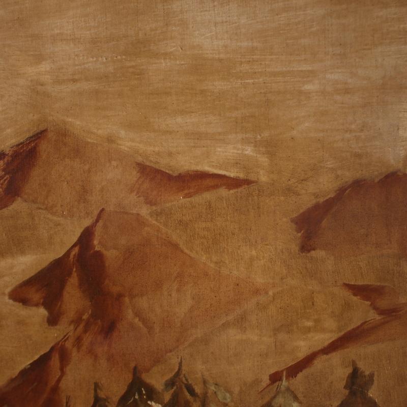 siglo XX Sobre Papel Pintura Española Paisaje con Montañas, 1930 7