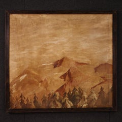 20. Jahrhundert Auf Papier Spanische Malerei Landschaft mit Bergen, 1930